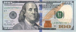 Playable $100 Dollars Stack (100 Bills)